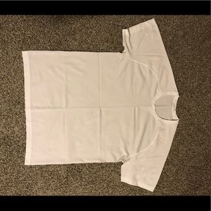 White mens metal vent tech tee